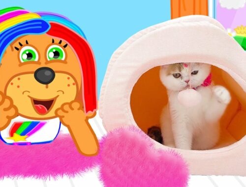 Lion Family | Yes Yes Daddy, I wanna kitten | Cartoon for Kids