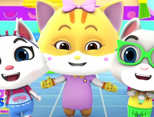 Three Little Kittens | Kittens Song | Nursery Rhymes & Kids Songs | Baby Cartoon Videos | Kids Tv