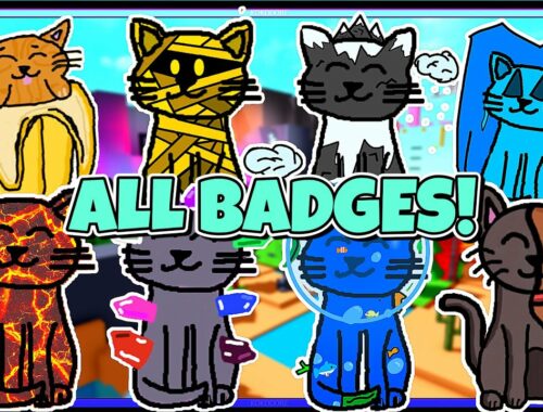 HOW TO FIND ALL 38 BADGES in Find The Kittens! | ROBLOX