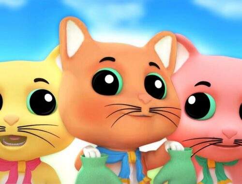 Three Little Kittens, Nursery Rhyme and Story for Kids