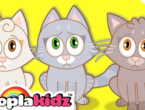 Teen Choti Billiyan - Three Little Kittens | Balgeet & Hindi Nursery Rhymes by HooplaKidz