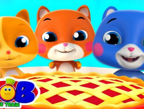 Three Little Kittens | Kittens Song | Preschool Nursery Rhymes & Kids Songs Cartoon - Bob The Train