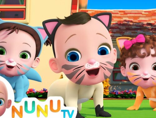 Three Little Kittens | Pretend and Play | Nursery Rhymes | Kids Songs | NuNu Tv