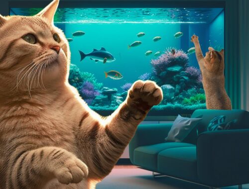 Your Cat Will Love To Watch This Video 🐟📺 Fishes Full HD For Calm Your Pet