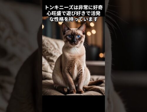 【トンキニーズの雑学】 #cat #ねこ#1分雑学