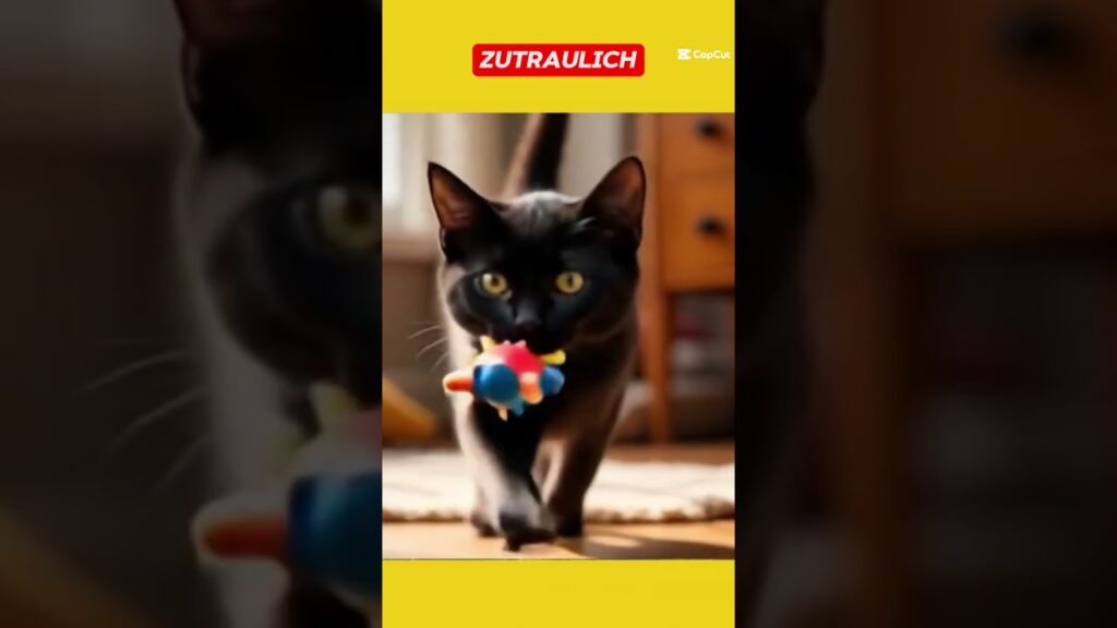 „Schwarze Katze mit Panther-Look kämpft ums Glück – So süß! 🐾😻“ #Katze #BlackCat #PantherCat