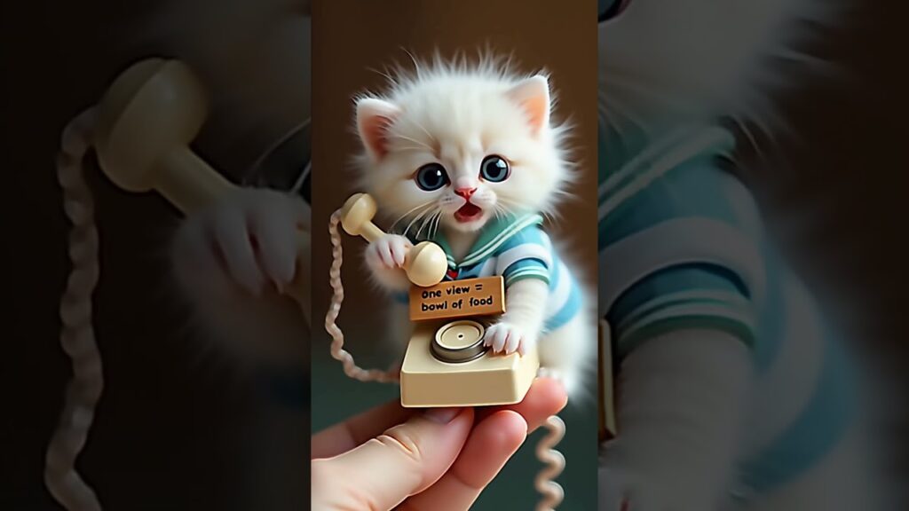 Kitten Answers the Phone and It’s Hilarious! Kitten Answers the Phone and It's Hilarious!