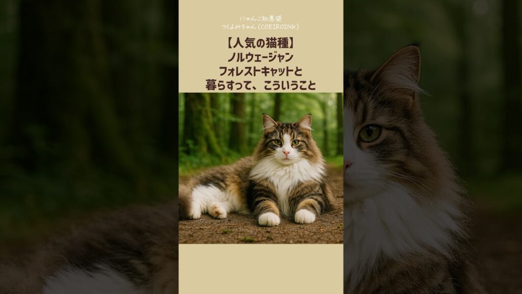 【人気の猫種】ノルウェージャンフォレストキャトと暮らすって、こういうこと 【人気の猫種】ノルウェージャンフォレストキャトと暮らすって、こういうこと