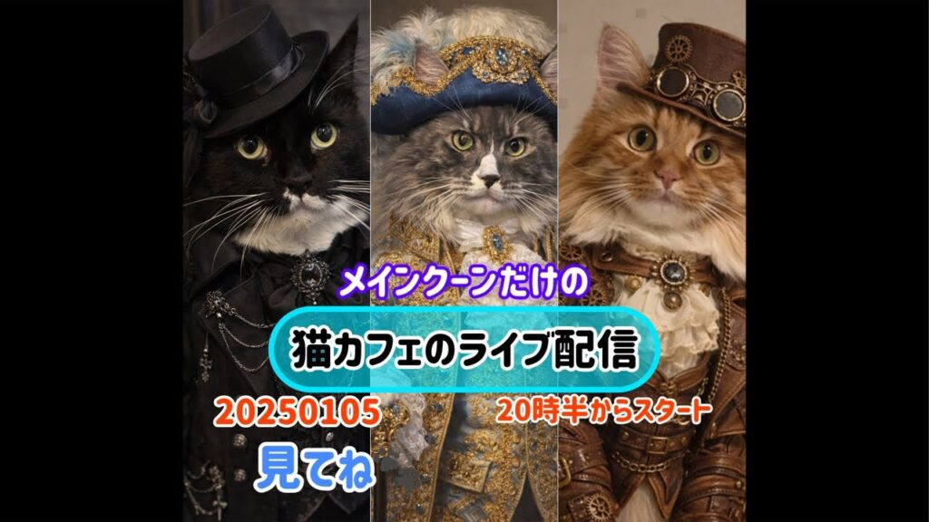 20260105メインクーンだけの【猫カフェのライブ配信】#cat #cooncat #mainecat #もふもふ 20260105メインクーンだけの【猫カフェのライブ配信】#cat #cooncat #mainecat #もふもふ